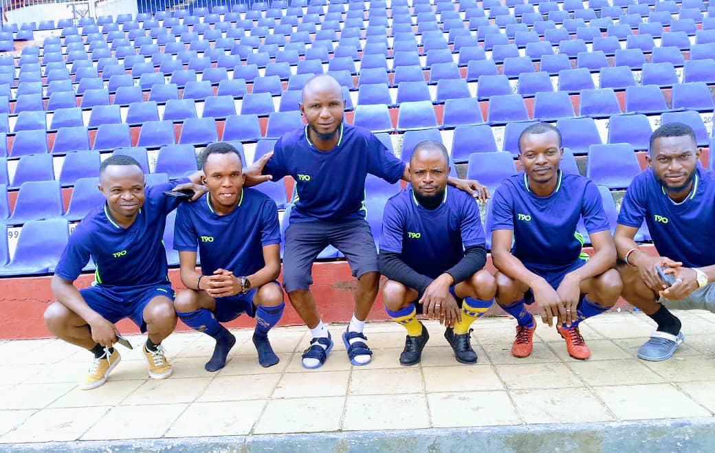 Notre équipe de lubumbashi au stade de la Kenya